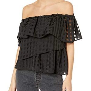 New Devlin Fast Fashion Edyth Top, Black, Medium